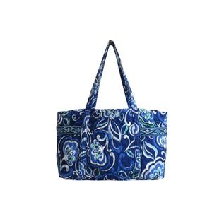 Vera Bradley‎ Mediterranean Blue Duffle Open Top Tote Bag  Work School